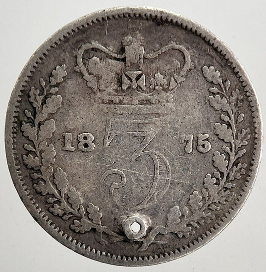 1875 Victoria Threepence Silver Coin | Collectable Grade