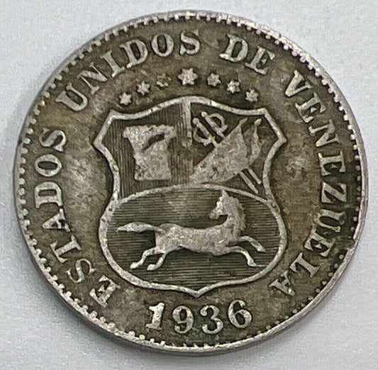 1936 Venezuela 5 Centimos Coin | Collectable Grade