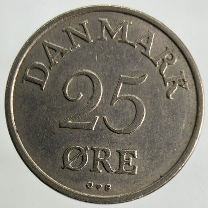 1956 Denmark 25 Ore Coin | Fine Collectable Grade