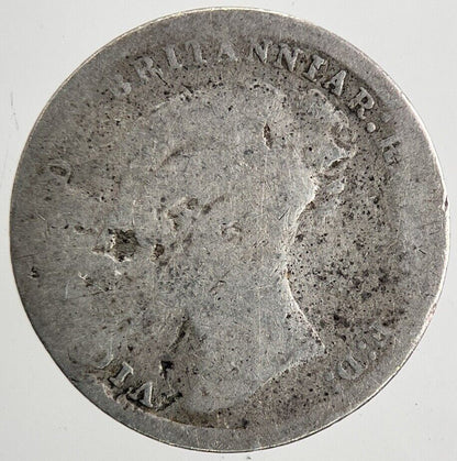 British Victoria Threepence Silver Coin | Worn Grade | a9562
