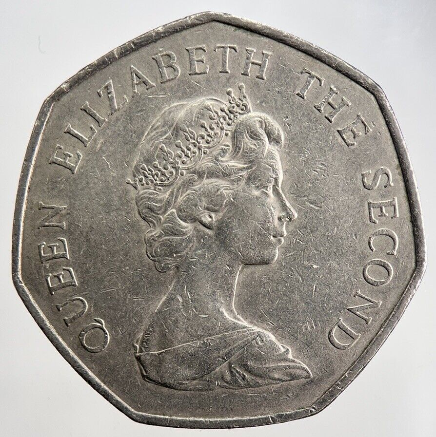 1969 Bailiwick Of Jersey 50p 50 Pence Coin | Fine Collectable Grade | a2446