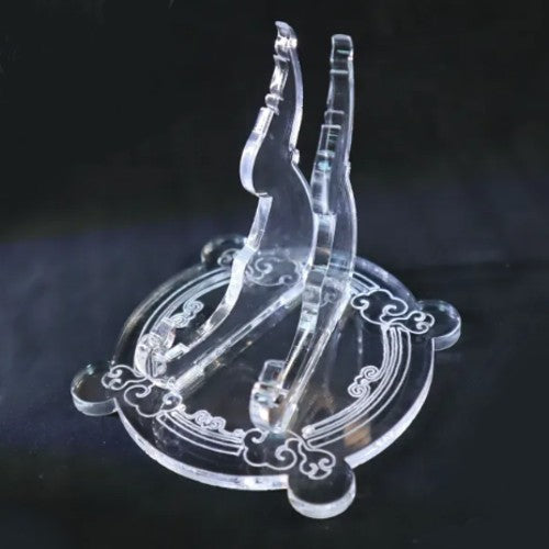 Clear 1oz Silver Gold Coin / Amulet / Medal Display Stand