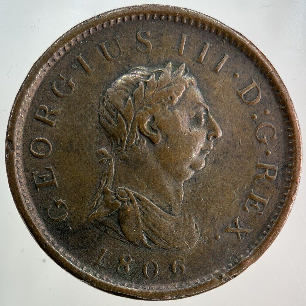 1806 George III 3rd One Penny Coin | Fine Collectable Grade