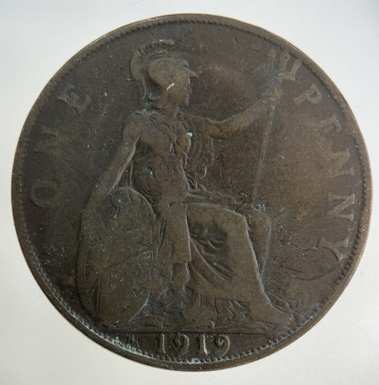 1919-H George V One Penny Coin | Collectable Grade