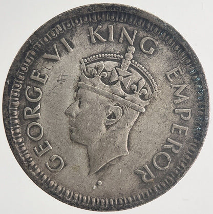 1945 India Quarter Rupee Silver Coin | Fine Collectable Grade | a6353