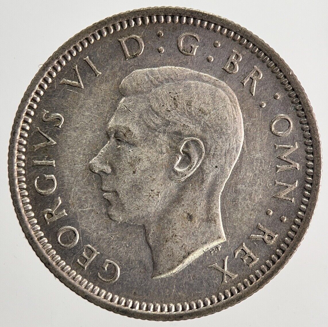 1944 George VI British Sixpence Silver Coin | Very High Grade | a9765