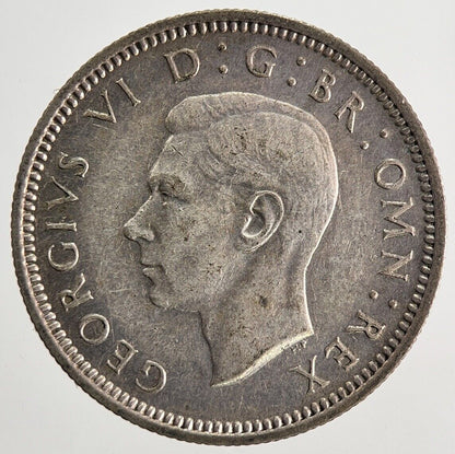 1944 George VI British Sixpence Silver Coin | Very High Grade | a9765