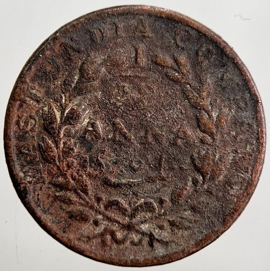 1835 India 1/12 Anna Coin | Fair Grade