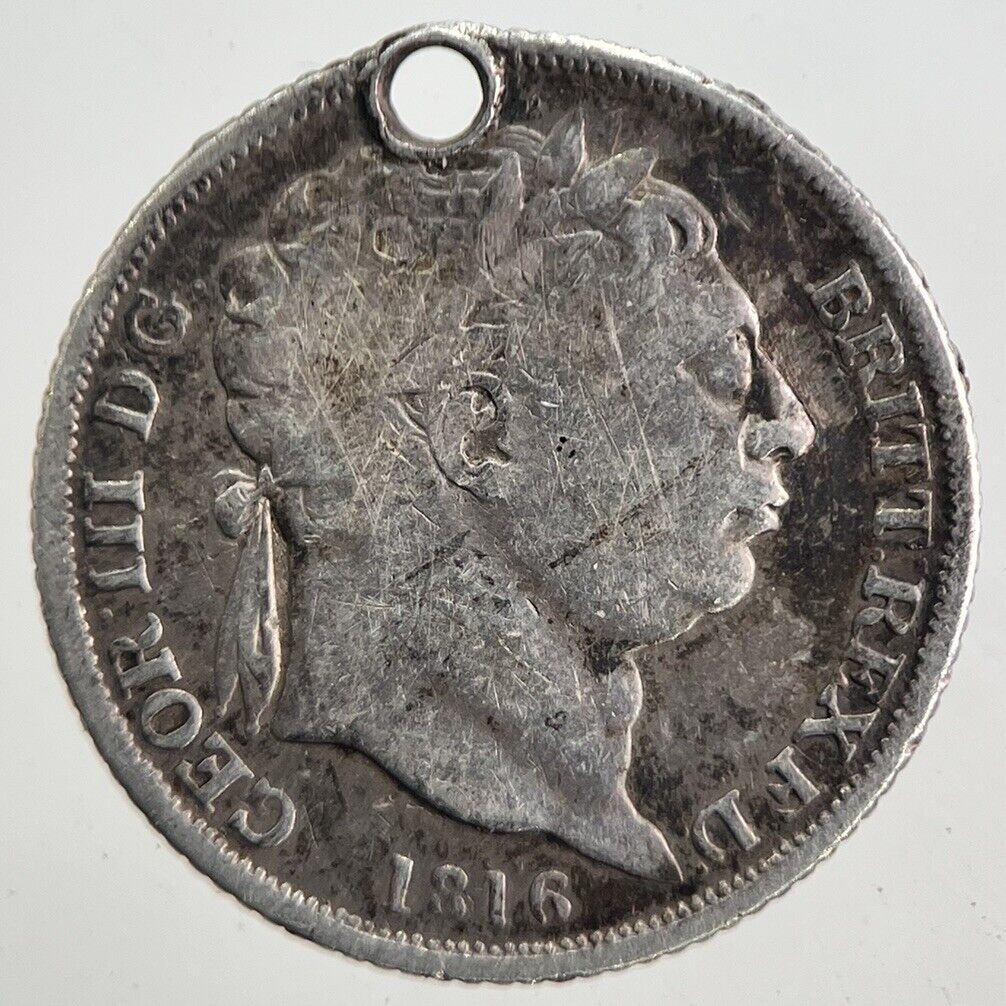 1816 George III 3rd Sixpence Silver Coin | Collectable Grade