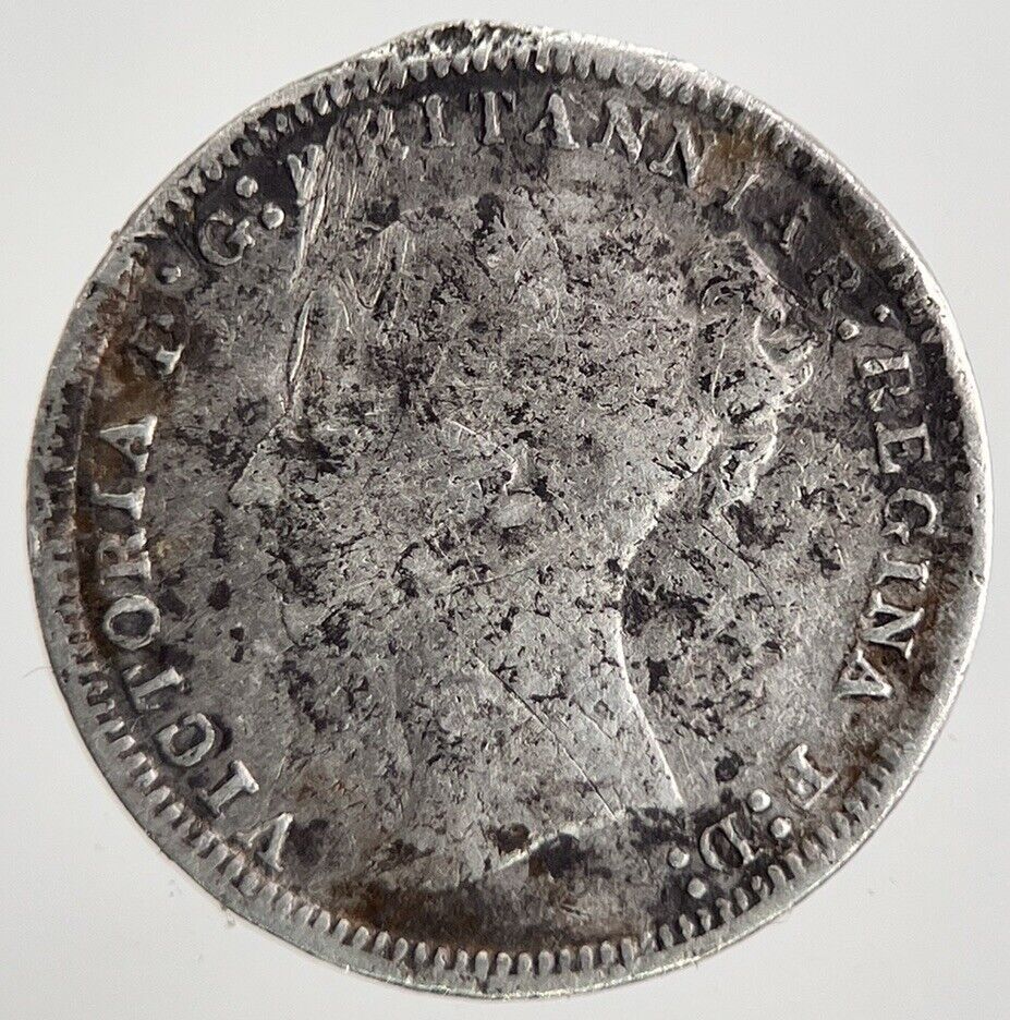 1877 Victoria Threepence Silver Coin | Collectable Grade | a9815