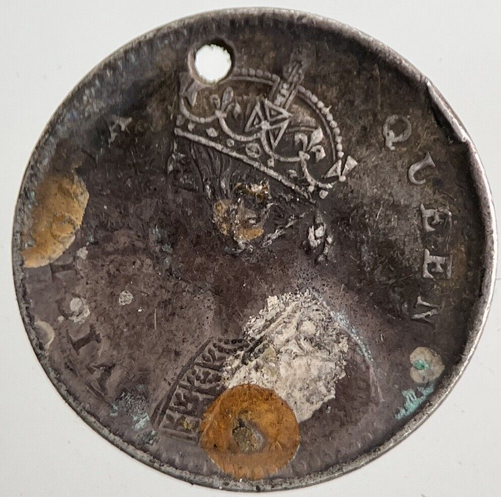 1862 India 2 Two Annas Silver Coin | Very High Grade | a5731