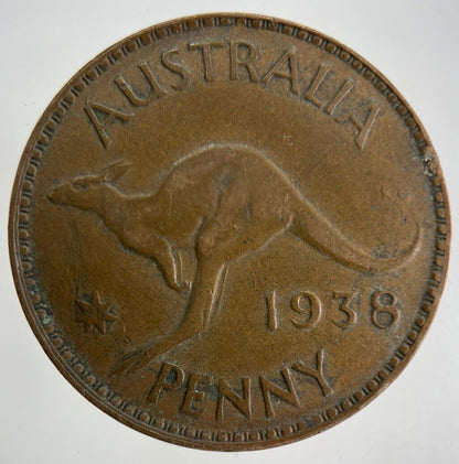 1938 Australia One Penny Coin | Fine Collectable Grade