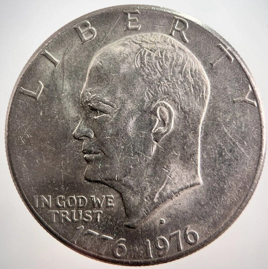 1776 - 1976 US USA Eisenhower One Dollar Coin | Fine Collectable Grade