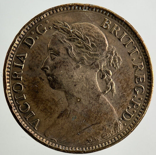 1881-H Victoria Farthing Coin | Very High Grade