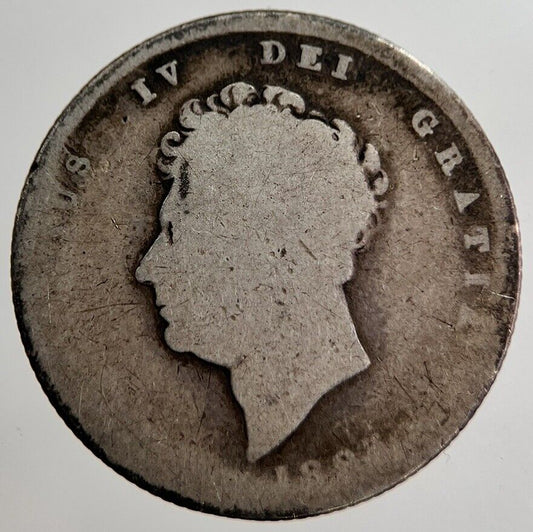 1825 George IV Shilling Silver Coin | Fair Grade | a8661