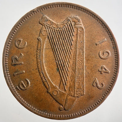 1942 Irish Penny Coin | Very High Grade | a7497