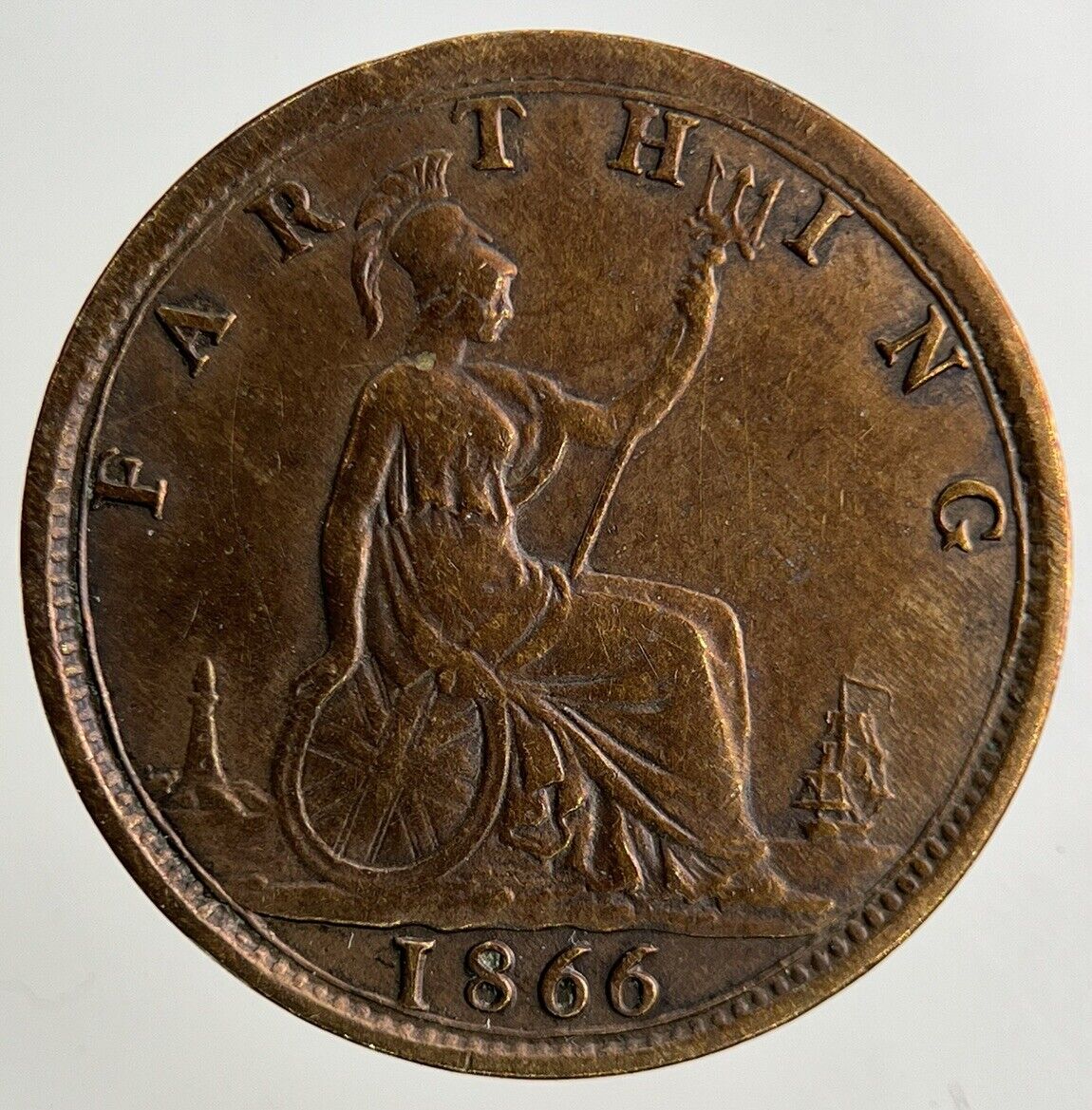 1866 Victoria Farthing Coin | Very High Grade