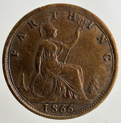 1866 Victoria Farthing Coin | Very High Grade