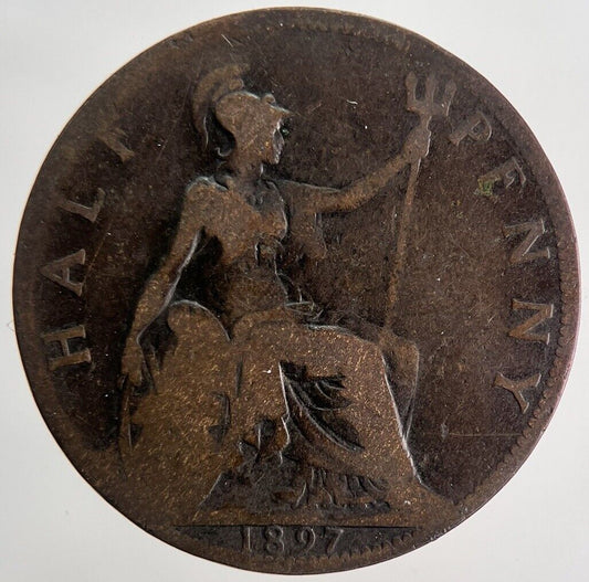 1897 Victoria Half-Penny Coin | Collectable Grade | a9773