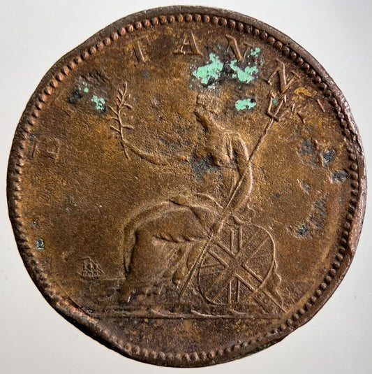 1806 George 3rd III Half-Penny British Coin | Collectable Grade