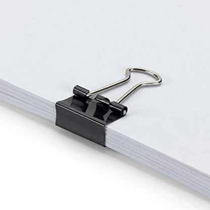 10 x 15mm Bulldog Foldback Clips Metal Binder Grip Paper Clip Fold Back