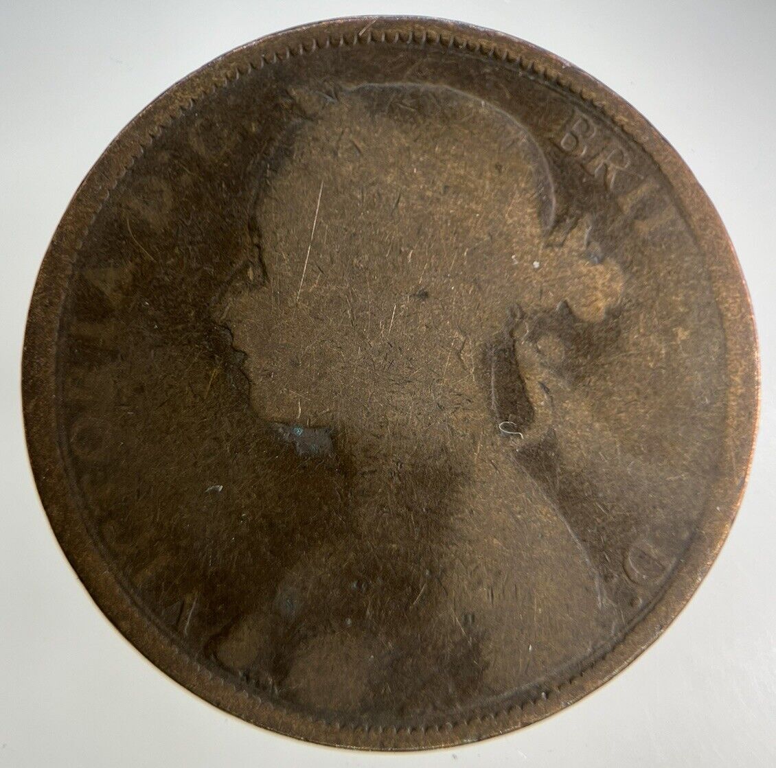 1883 Victoria One Penny Coin | Fair Grade