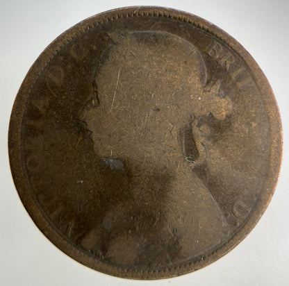 1883 Victoria One Penny Coin | Fair Grade