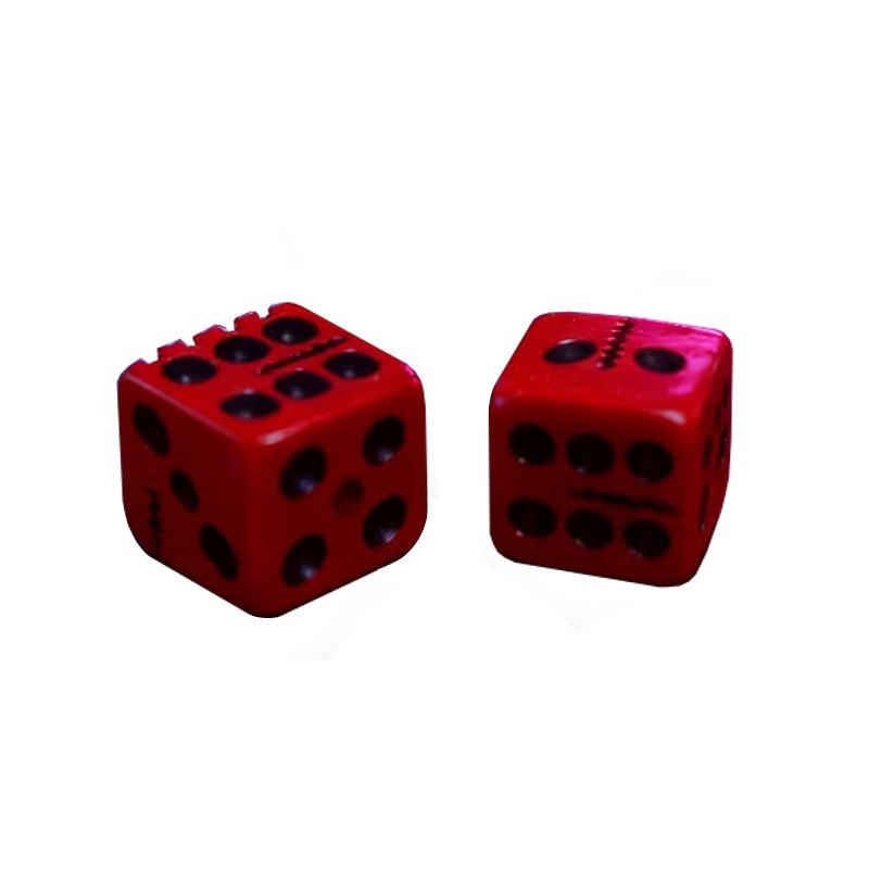x2 Skull Gothic Red Dice Set Dungeons and Dragons RPG Role Playing Board Game