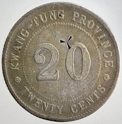 China Kwang - Tung 20 Cents Silver Coin | Collectable Grade