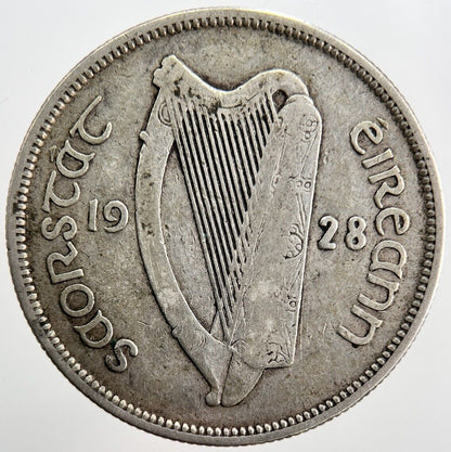 1928 Irish 2 Shillings Florin 2s Silver Coin | Collectable Grade