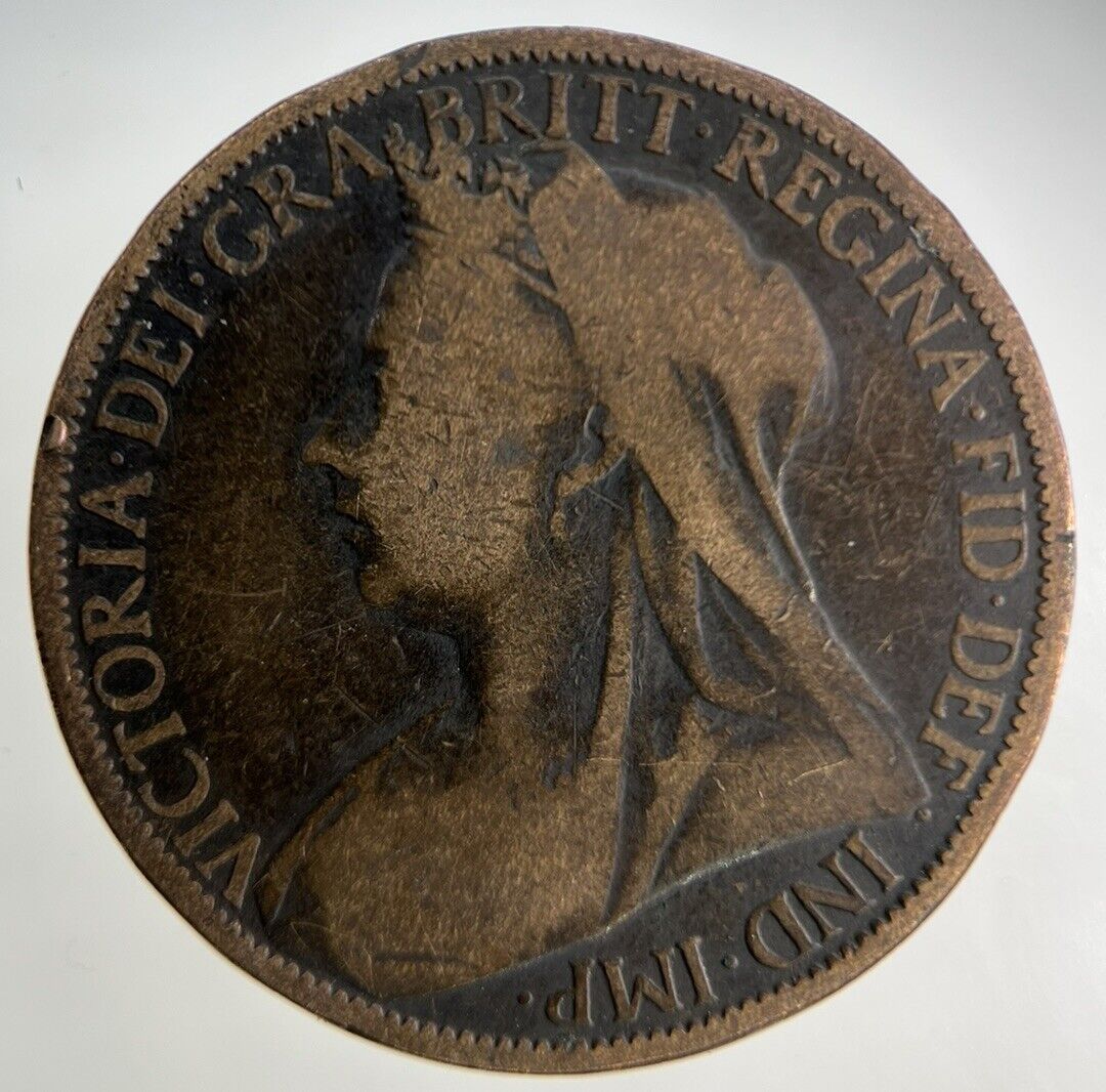 1900 Victoria One Penny Coin | Collectable Grade