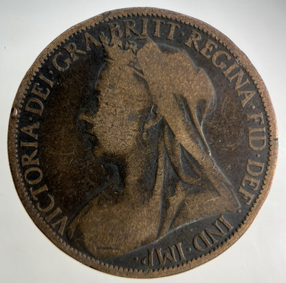 1900 Victoria One Penny Coin | Collectable Grade