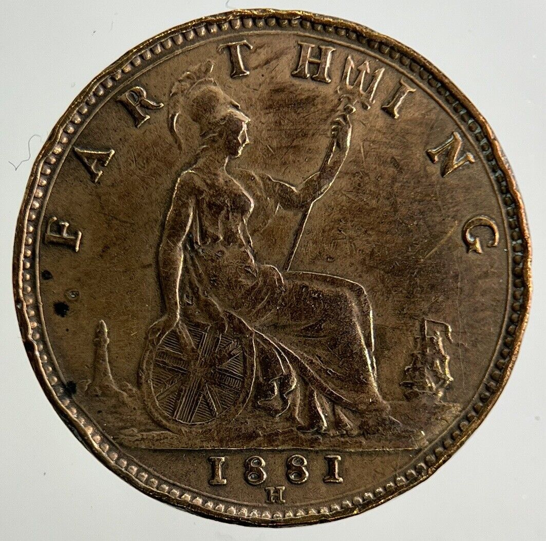 1881-H Victoria Farthing Coin | Very High Grade
