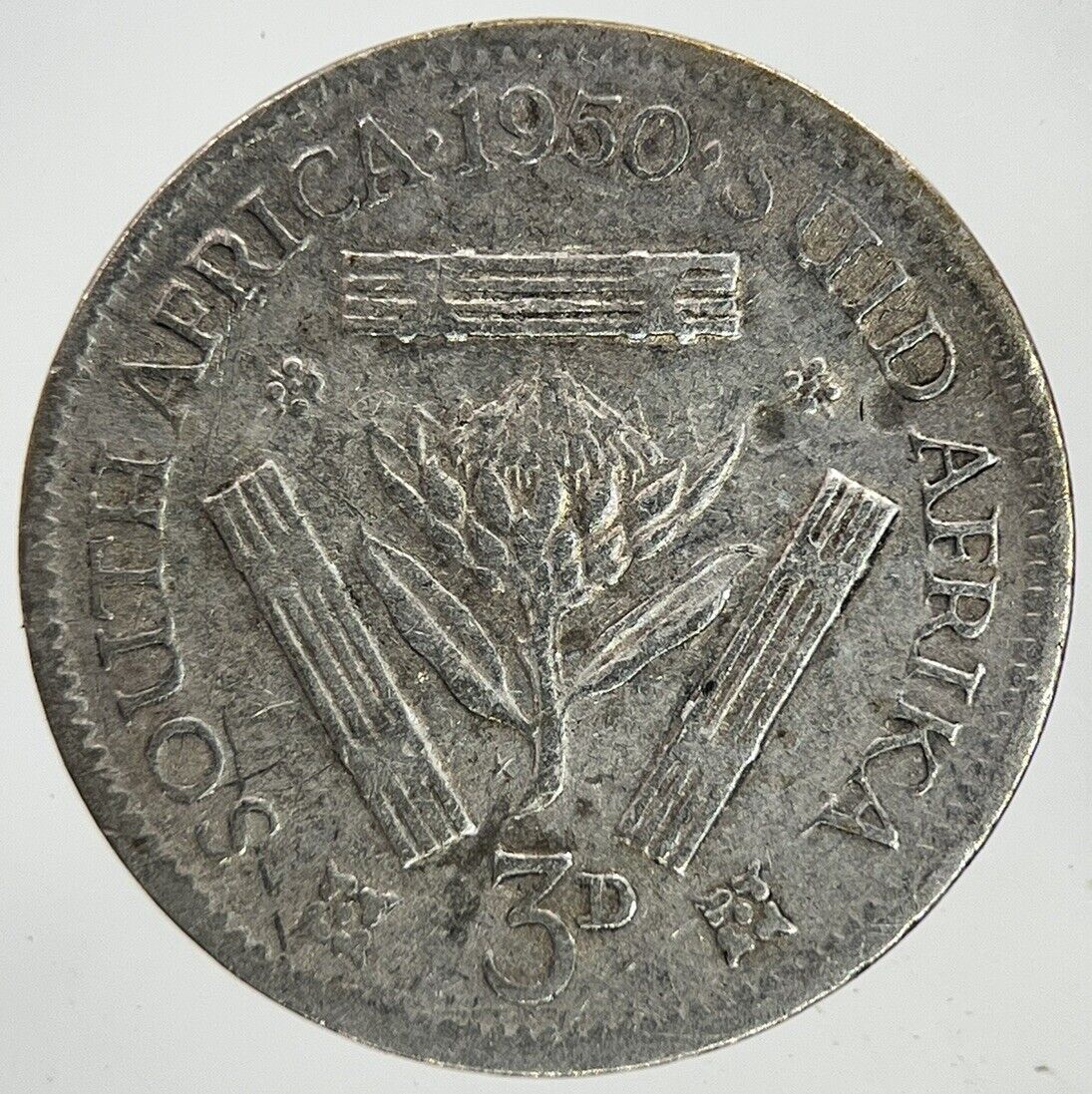 1950 South Africa Threepence Silver Coin | Collectable Grade | a6987