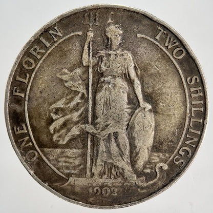 1902 Edward VII Florin Silver Coin | Collectable Grade | a2218