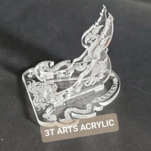 Clear Dragon & Elephant 1oz Silver or Gold Coins / Amulet / Medal Display Stand