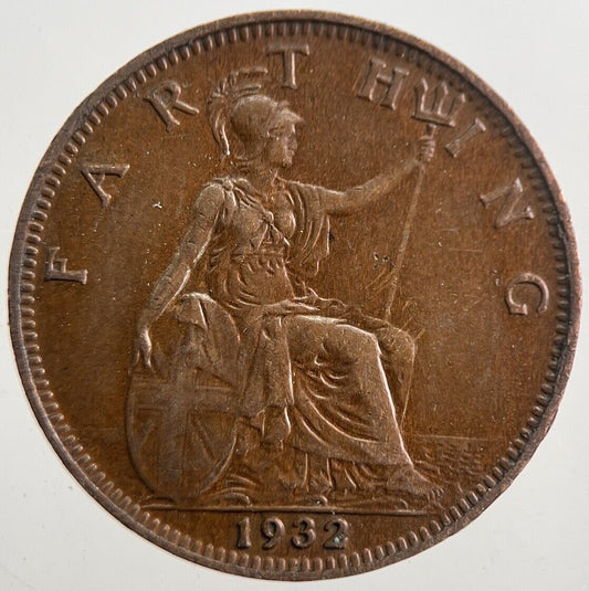 1932 George V Farthing Coin | Very High Grade | a7700