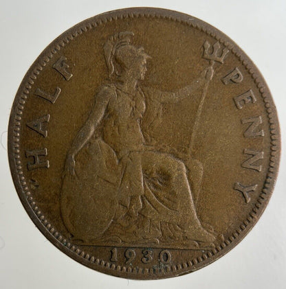 1930 George V Half-Penny Coin | Collectable Grade