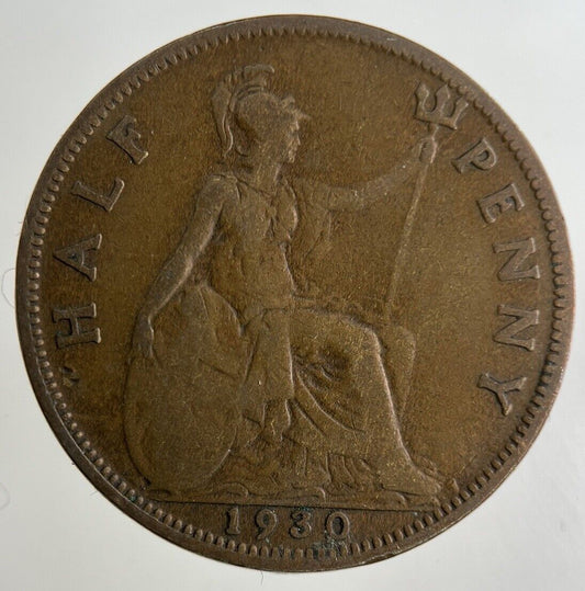 1930 George V Half-Penny Coin | Collectable Grade