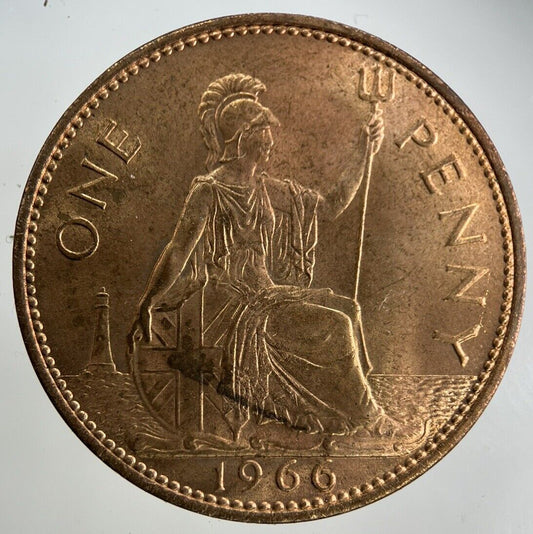 1966 Elizabeth II 2nd One Penny Coin | Fine Collectable Grade