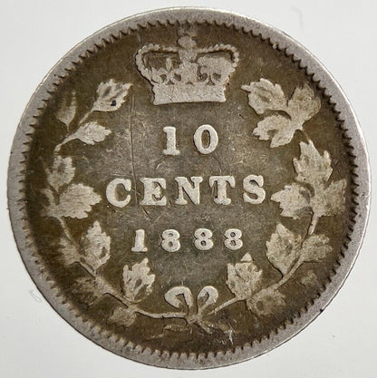 1888 Canada 10 Cents Silver Coin | Collectable Grade