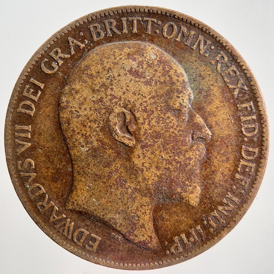 1908 Edward VII One Penny Coin | Collectable Grade | a2270