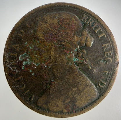 1863 Victoria One Penny Coin | Collectable Grade