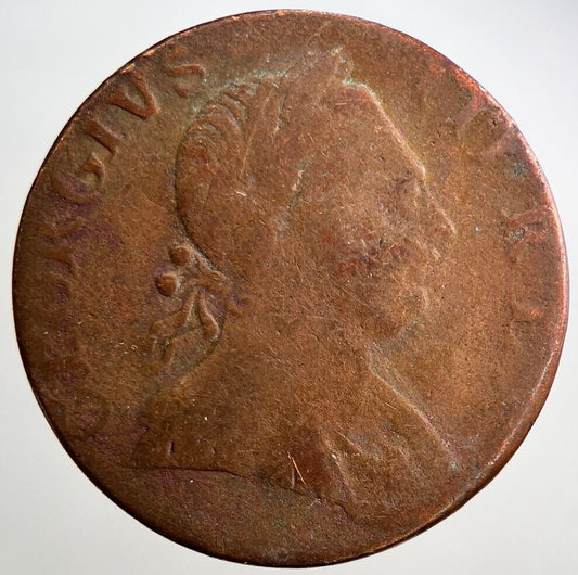 1774 George 3rd III Half-Penny British Coin | Fair Grade