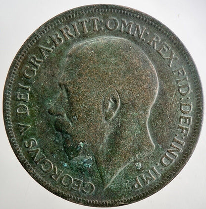1919 George V One Penny British Coin | Collectable Grade | a9472