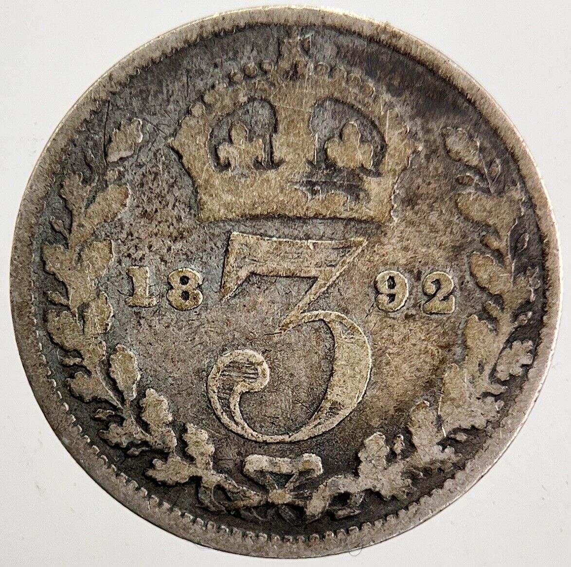 1892 Victoria Threepence Silver Coin | Collectable Grade | a5333