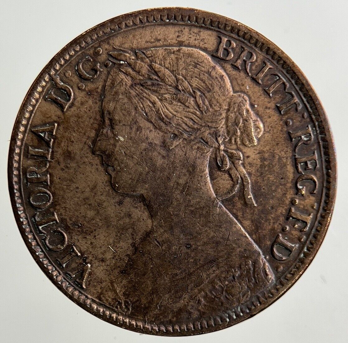 1860 Victoria Farthing Coin | Fine Collectable Grade