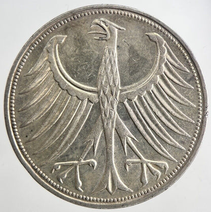 1969 Germany 5 Mark Silver Coin | Very High Grade | a6469