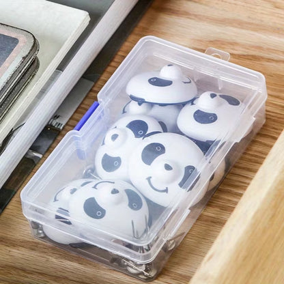 2 x Clear Plastic Coin Dice Craft Box Jewellery Ring Storage Case Container
