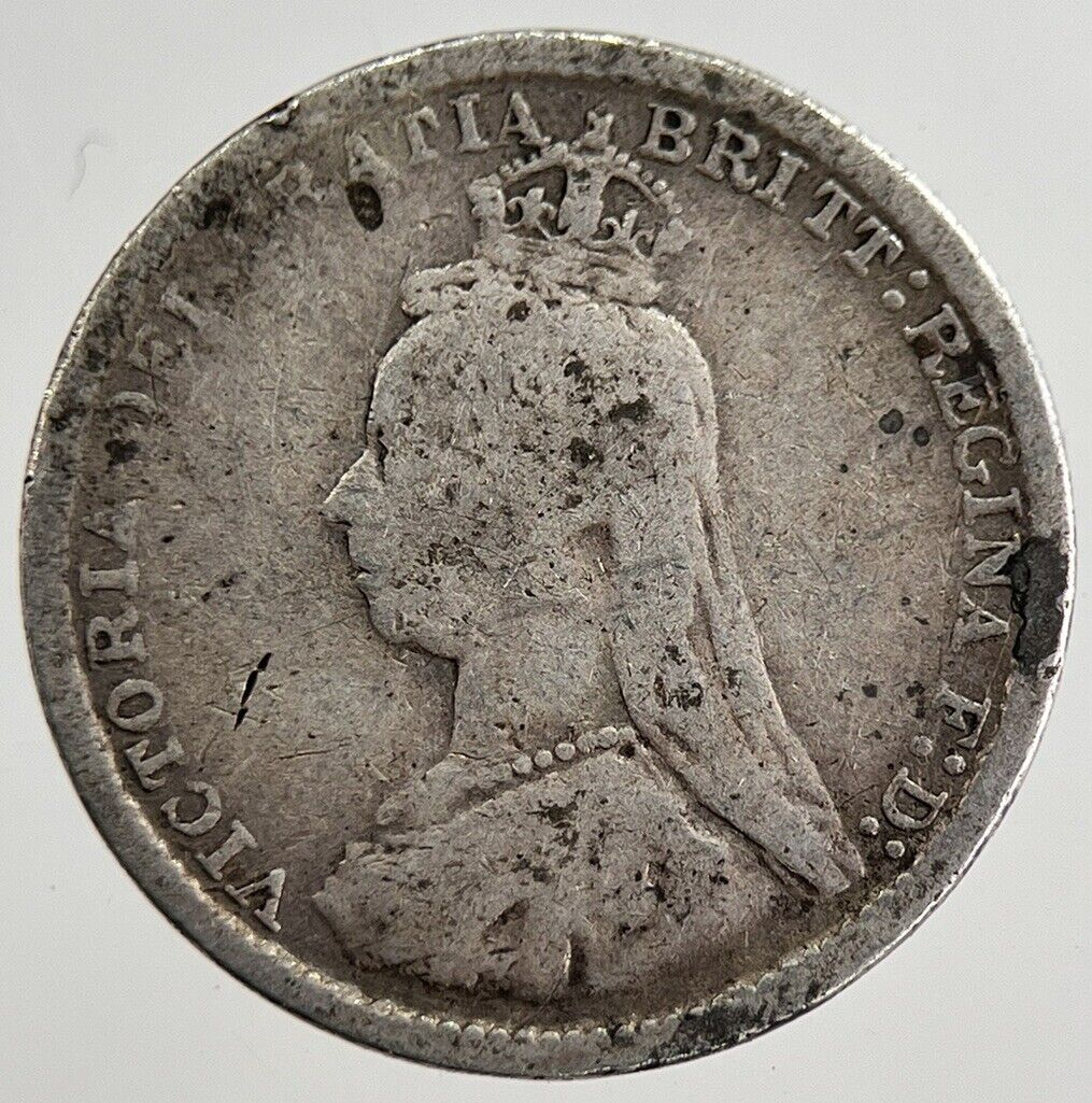 1889 Victoria Threepence Silver Coin | Collectable Grade | a8828